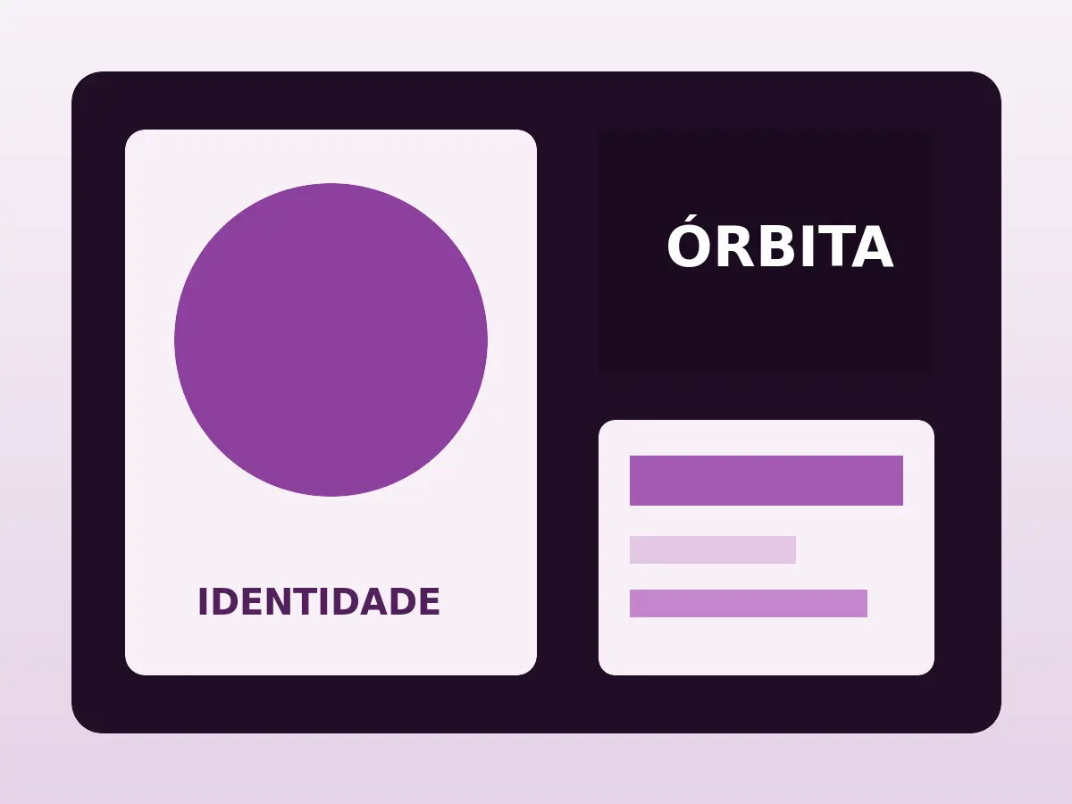 Projeto conceito de branding para Órbita Educação